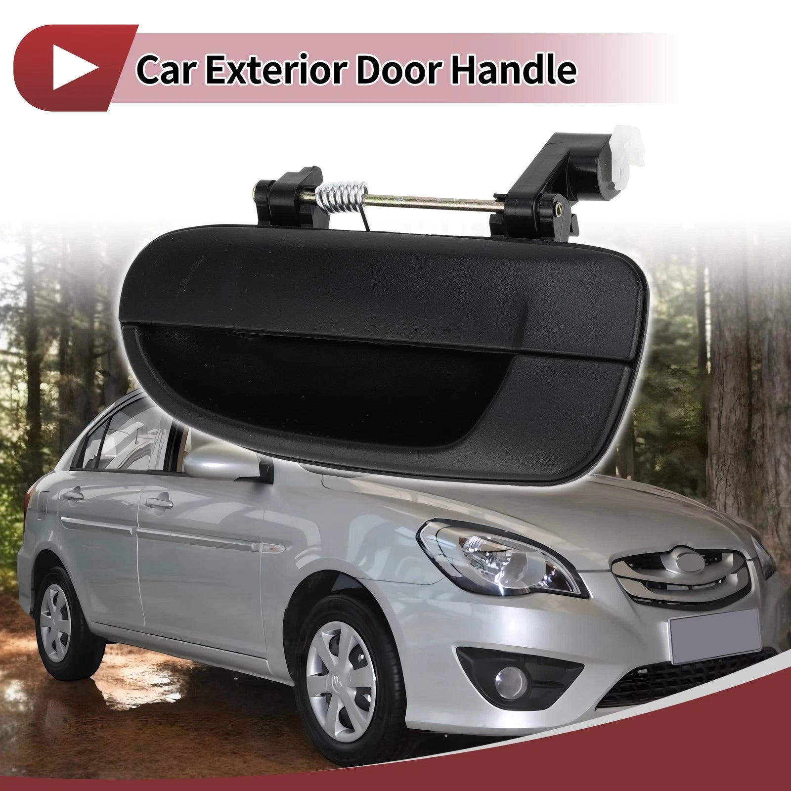 Exterior Door Handle for Hyundai Accent Rear Left Replacement (2012–2017)
