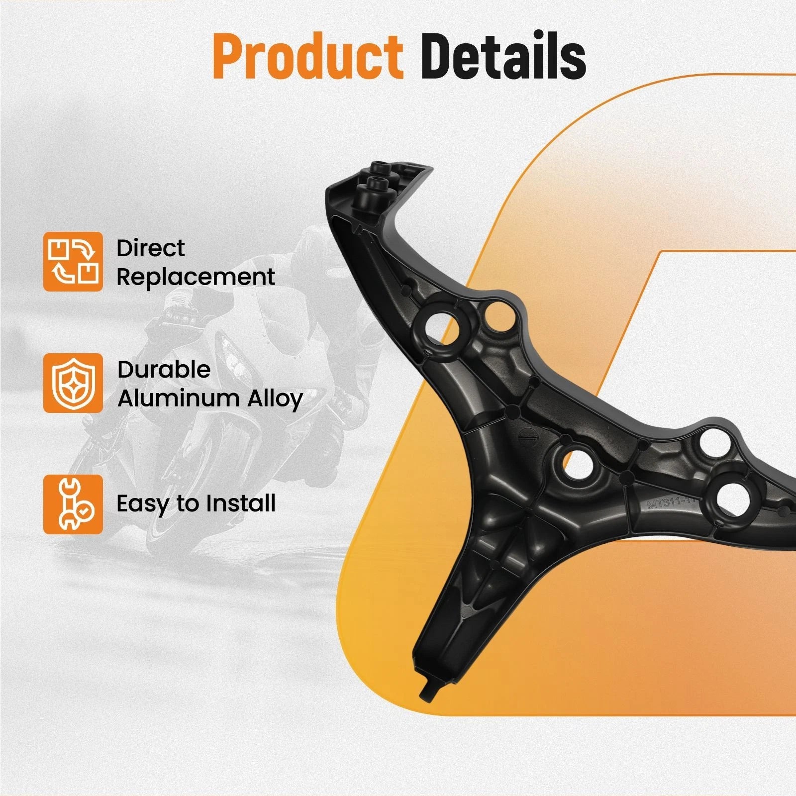Aluminum Front Headlight Bracket for Honda CBR1000RR (2004–2006)