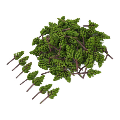 100pcs Miniature Simulation Model Trees for Landscape Decor