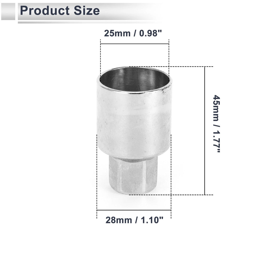 Wheel Lock Lugnut Antitheft Key Socket for Jeep Compass (2007–2023)