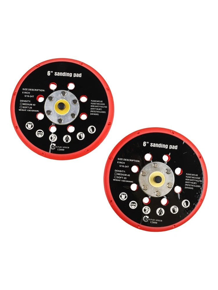 6 Inch Grinding Sanding Backing Pad for Orbital Sander (12000 RPM)