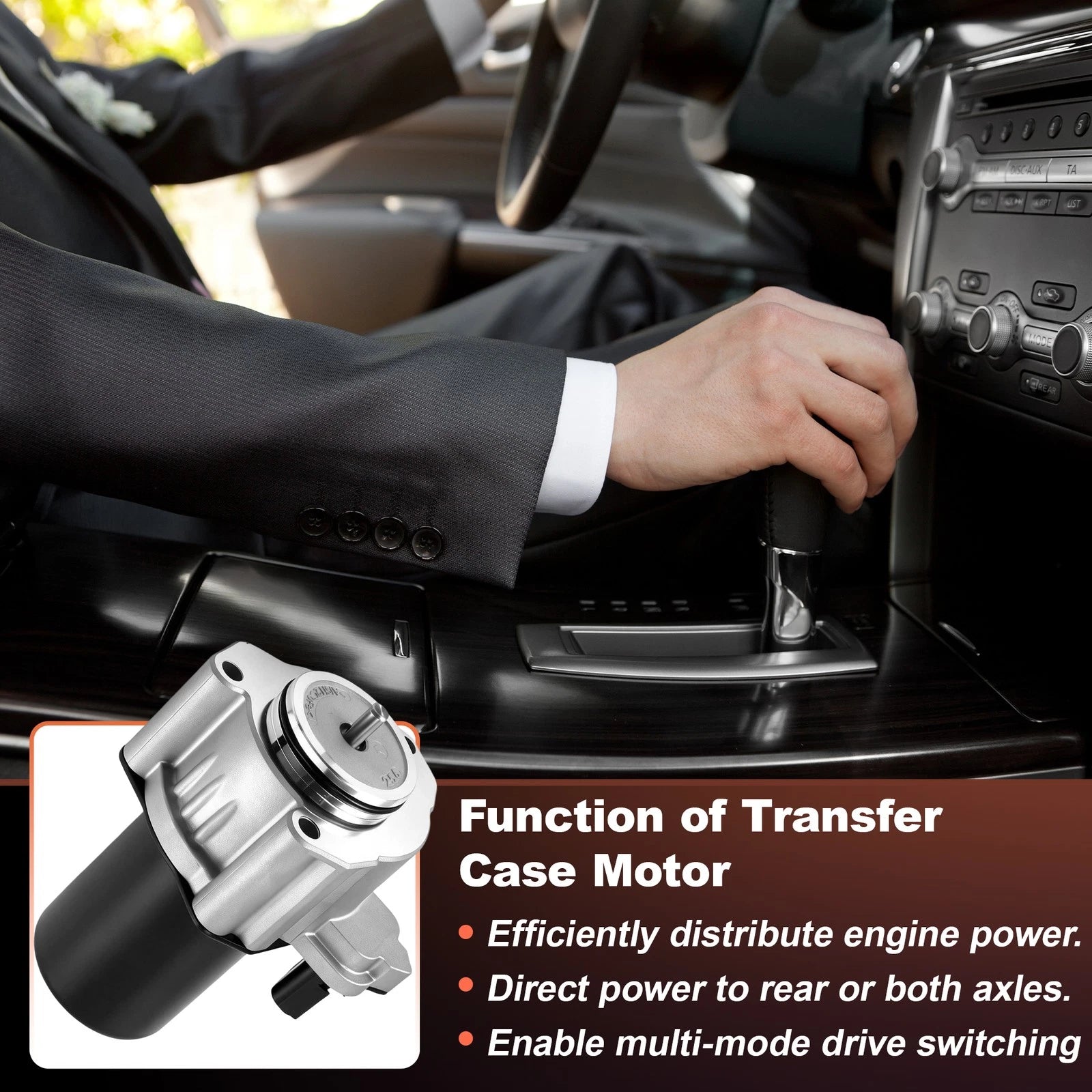 Transfer Case Shift Motor Replacement for Dodge Durango and Jeep Grand Cherokee (2014–2019)