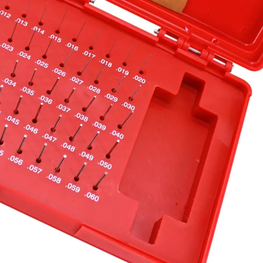 50 Piece Pin Gauge Set for Efficient Storage Solution