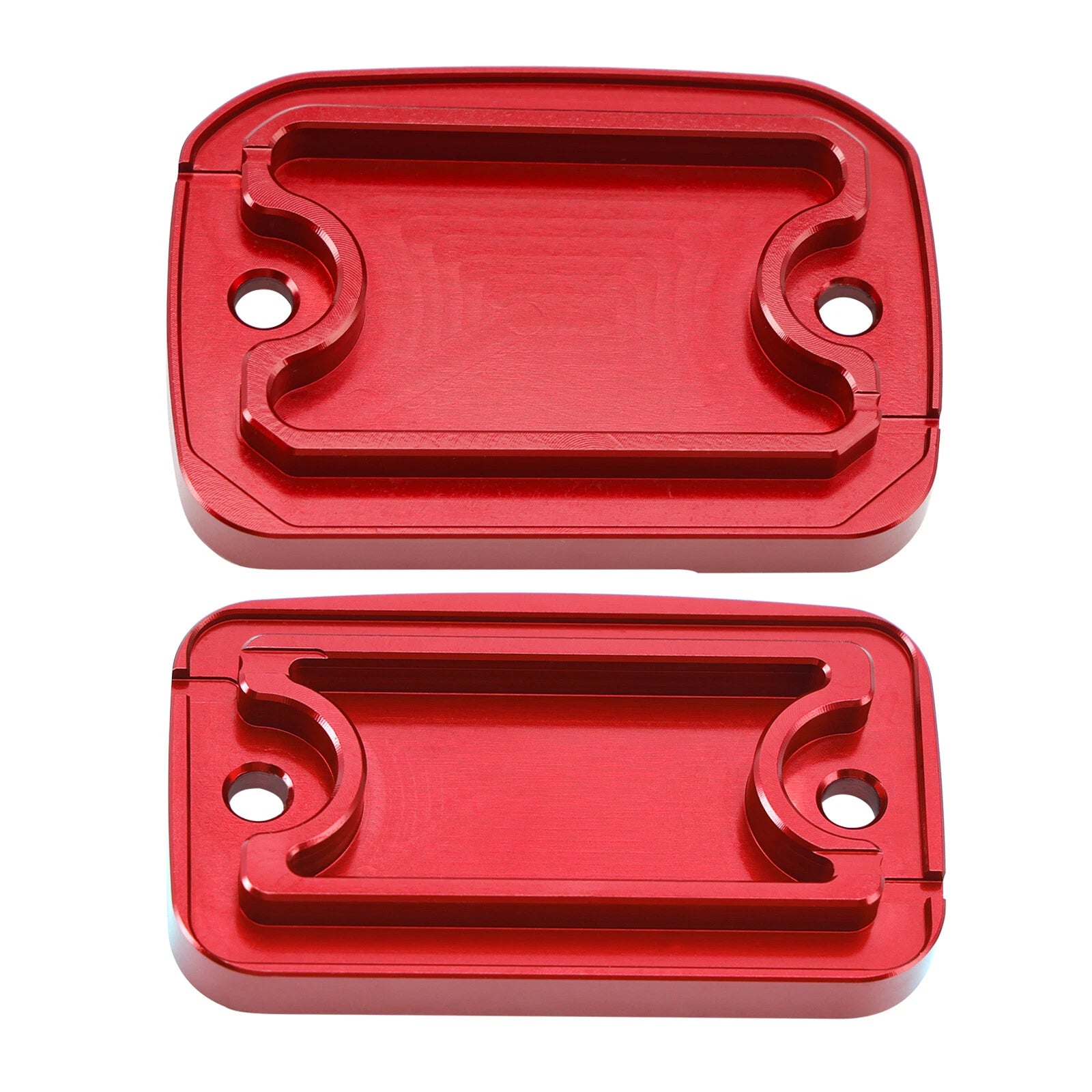 CNC Brake & Clutch Reservoir Caps Red for Ducati Scrambler 800 1100 (2015–2023)