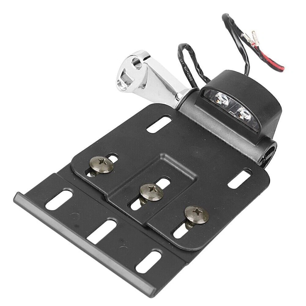 Side Mount License Plate with LED Light for Harley Sportster XL883 1200