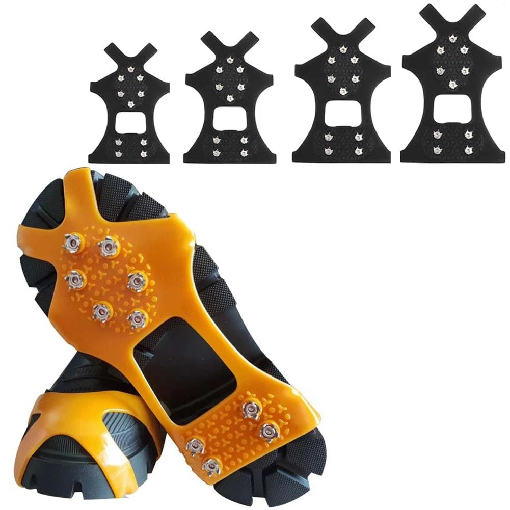 10-Tooth Ice Cleats Crampons for Ice Hiking Winter Running (No Part Numbers)