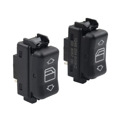 2Pcs Master Console Power Window Switch For Mercedes Benz 1248204510 1248204610