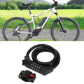 Spiral Bike Cable Lock 120cm with 5 Digit Reset for Universal (All Years)