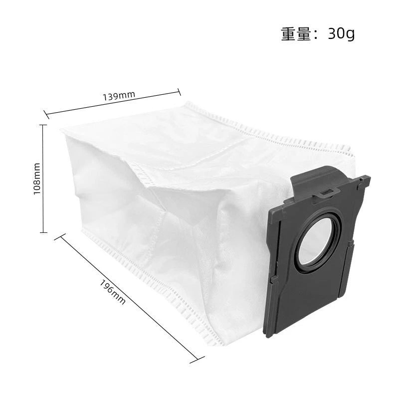 Main Side Brush Filter and Dust Bag Set for Dreame F21 F21 Plus