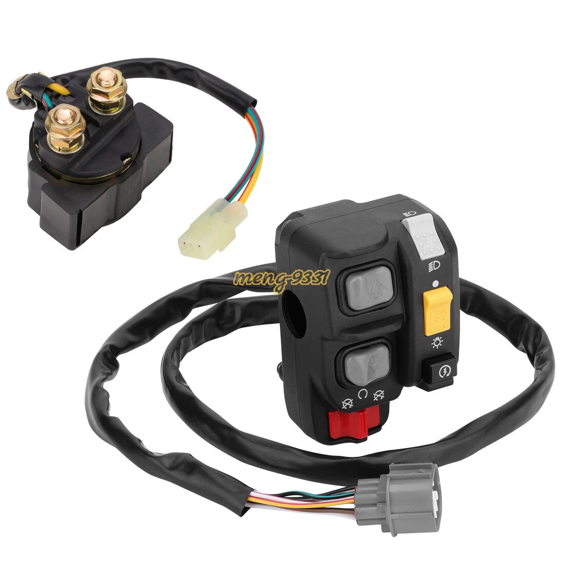 Handlebar Switch & Starter Relay for Honda Rancher 400 TRX400FA/400FGA (2004–2007)