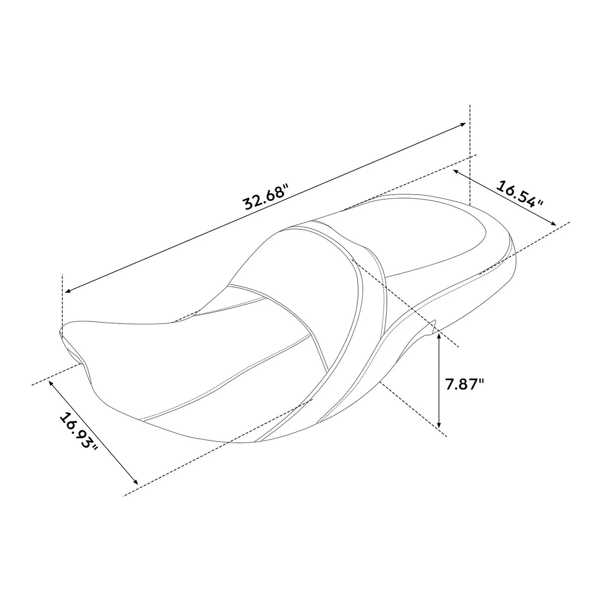 2X Two-Up Seat for Indian Chief Chieftain Springfield (2014–2023)