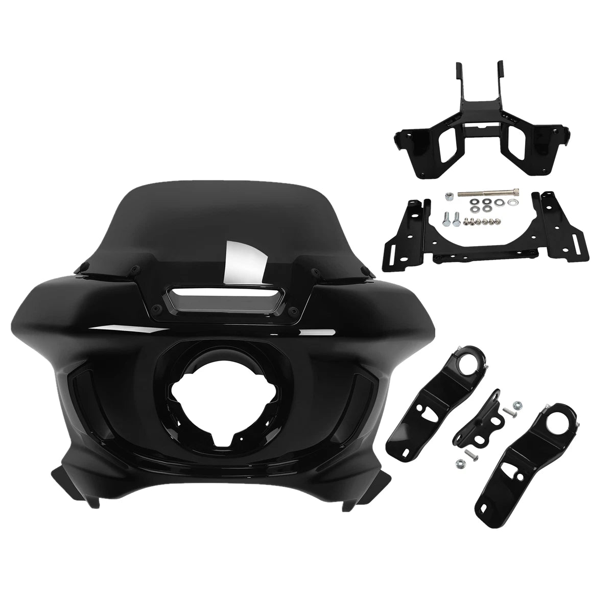 Front Headlight Fairing Windshield & Bracket for Harley Low Rider ST (2022–2023)