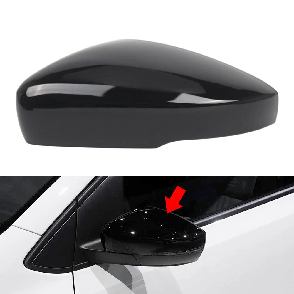 Rearview Mirror Cover for VW Polo MK5 (2009–2017) Glossy Black
