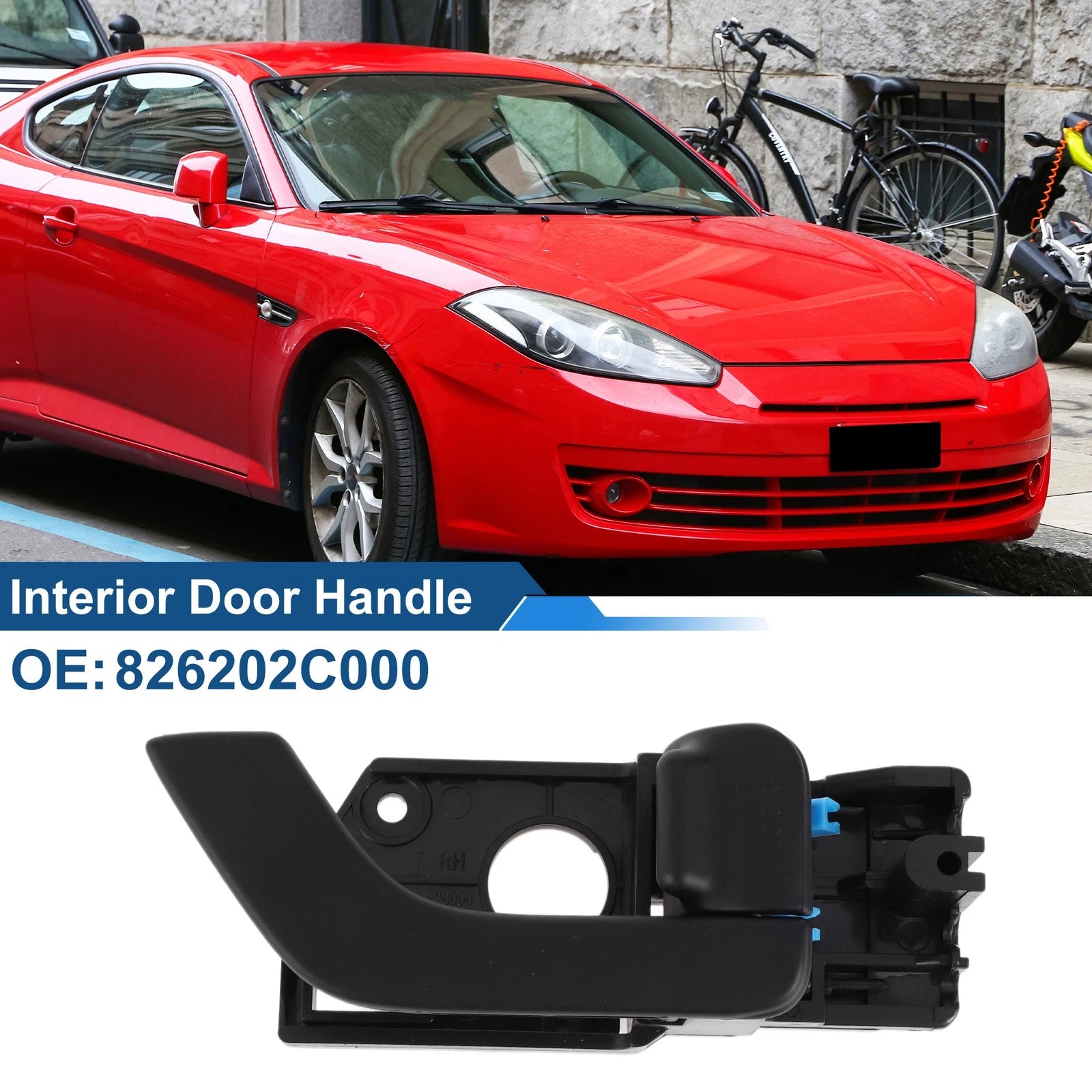 Front Driver Side Interior Door Handle Replacement for Hyundai Tiburon (2002–2008)