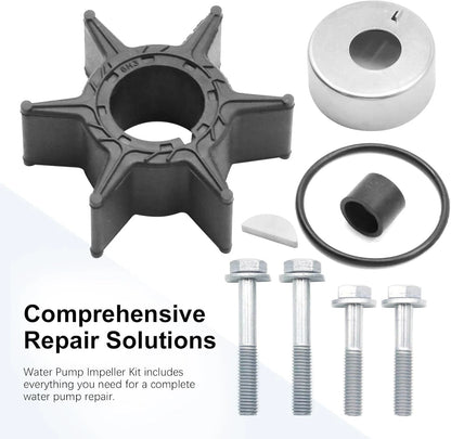 Impeller Repair Kit for Outboard Water Pump (Stainless Steel, Rubber O-rings)