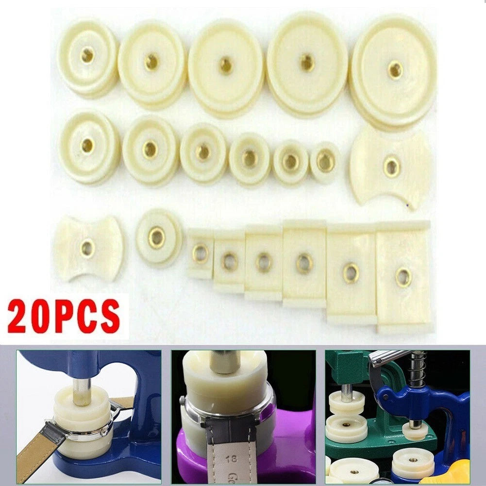 20Pcs Watch Press Tools for Back Case Closure and Crystal Repair