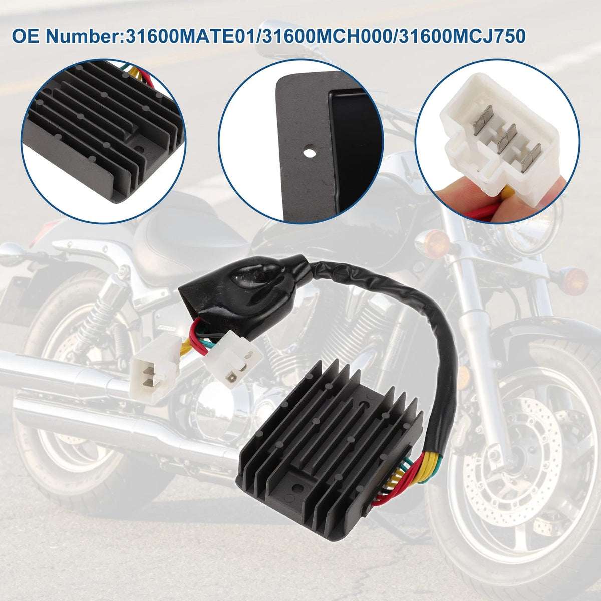 Voltage Regulator Rectifier for Honda VTX 1800 C (2002–2008) 31600-MAT-E01