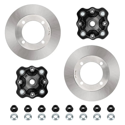 2 Front Wheel Hub & Brake Disc Rotor for Suzuki Vinson 500 (2002–2003)