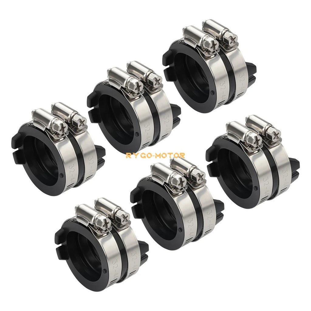 6X Intake Manifold Boot Carburetor Holders for Honda Valkyrie 1500 (1997–2003)