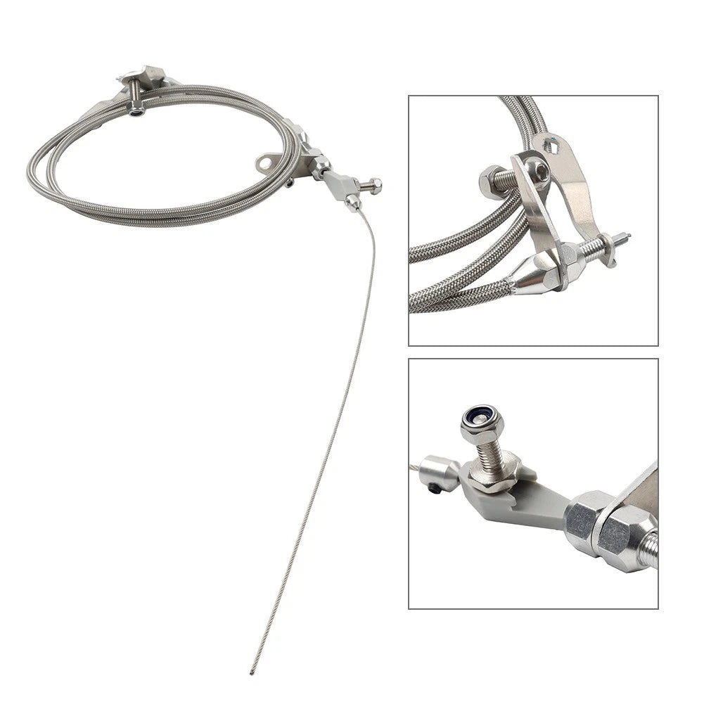 Stainless Steel Kickdown Detent Cable for Ford C6 Transmission (1966–1996)