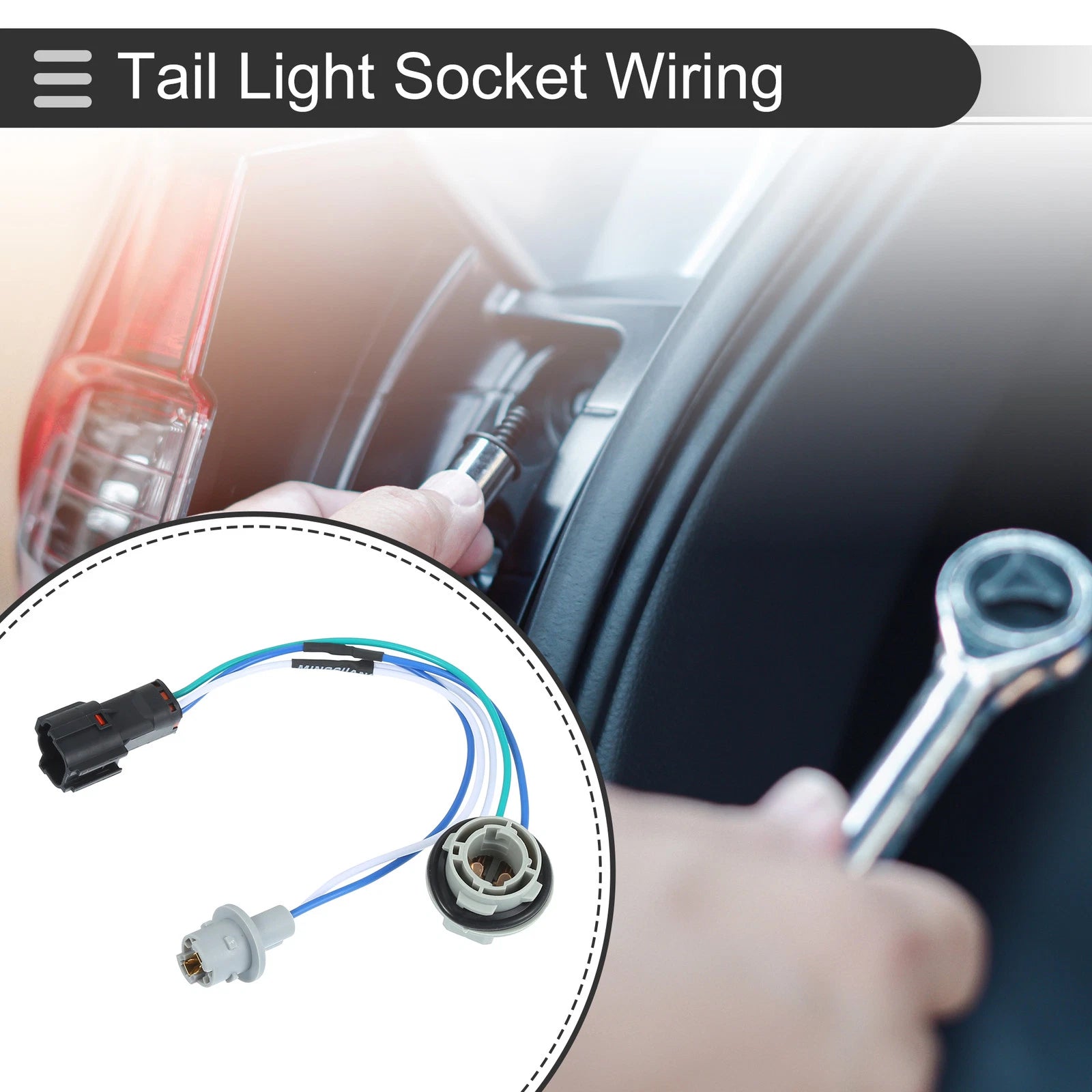 Tail Light Socket Wiring Harness for Kia Sportage (2016–2019)