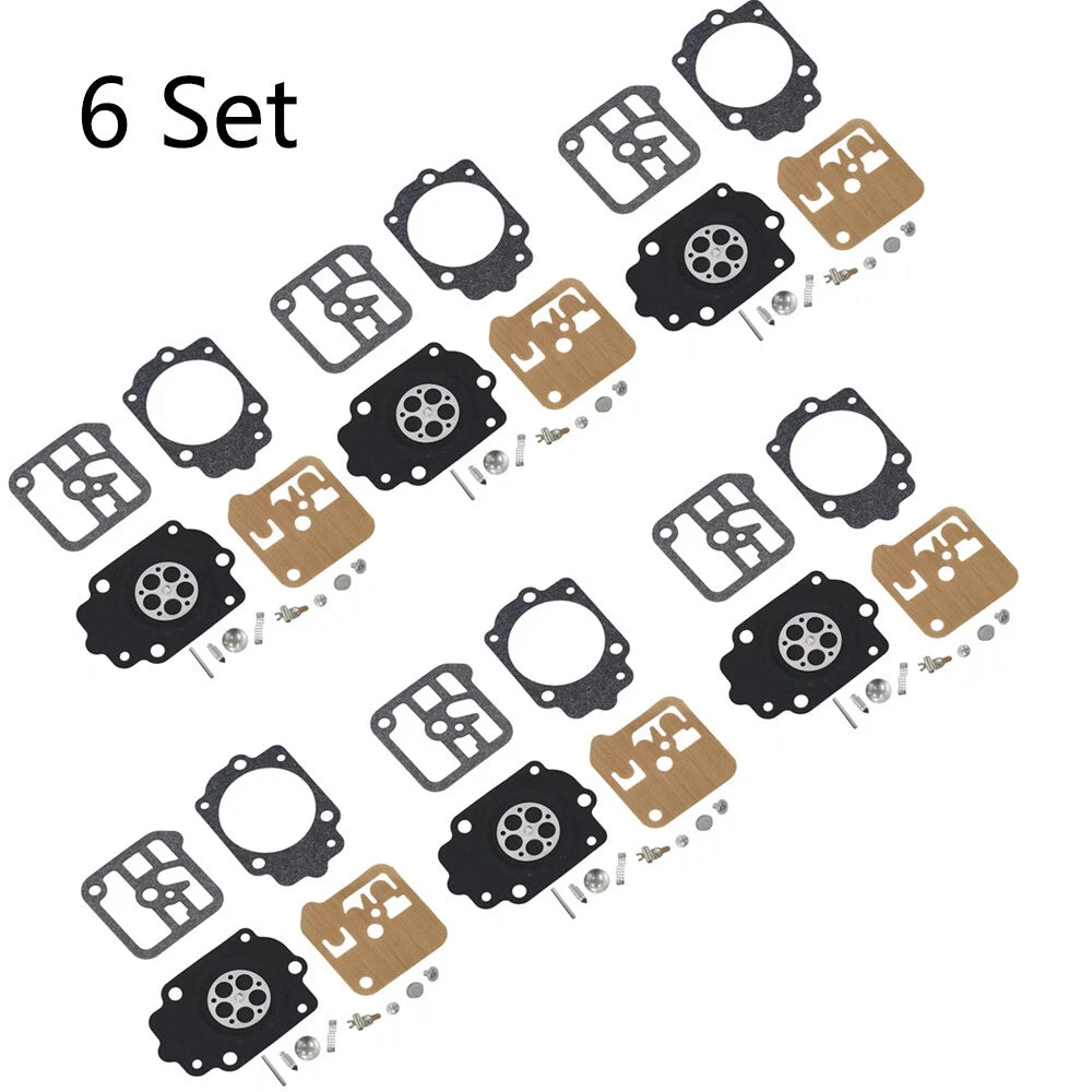 Set of 6 Carburetor Diaphragm Repair Kit for Tillotson RK-1HE Stihl 038