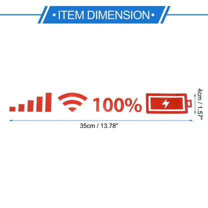 Reflective Bumper Decal for WiFi Signal (Reflective Red Square)