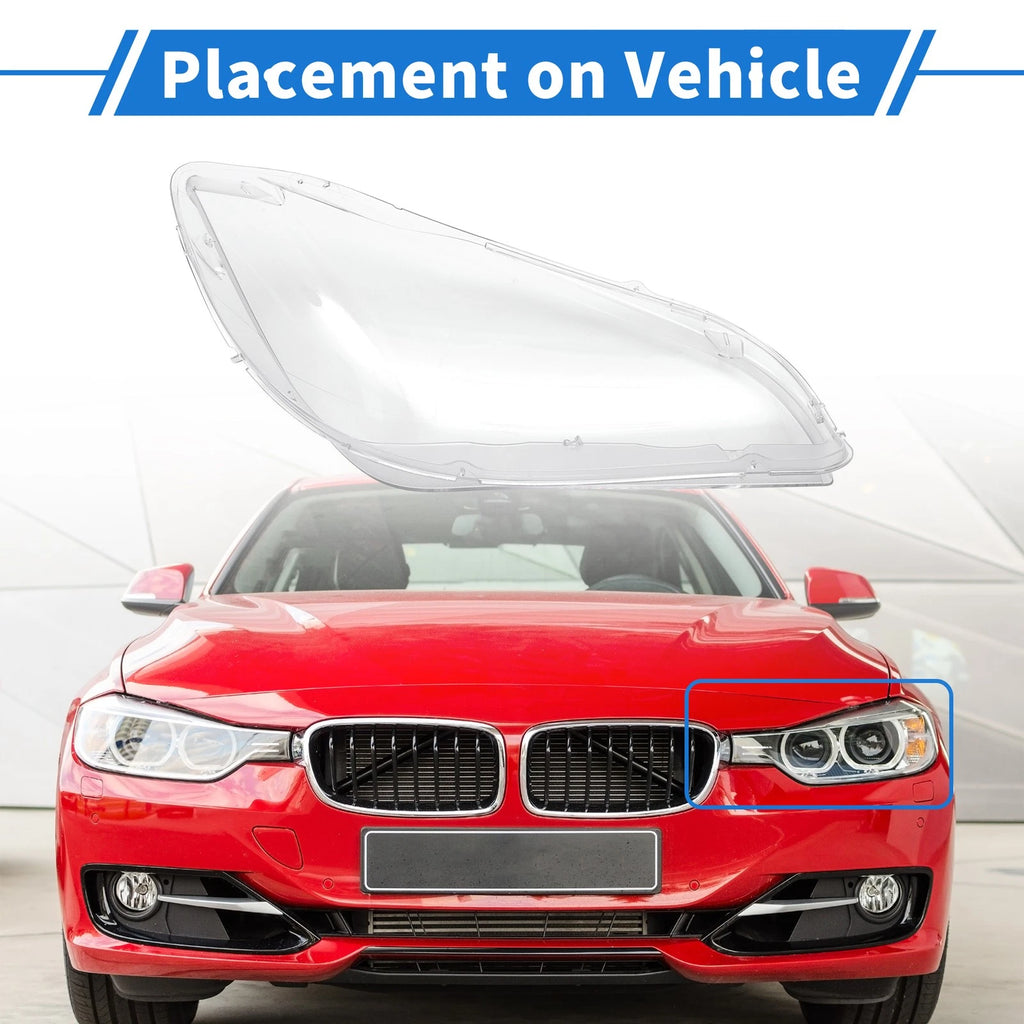 Front Left Headlight Lens Cover Replacement for BMW X1 E84 (2010–2015)