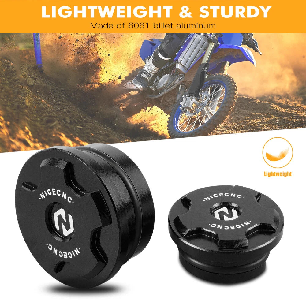 Set of 2 Frame Hole Insert Cover Cap Plugs for Yamaha YZ85 (2003–2021)
