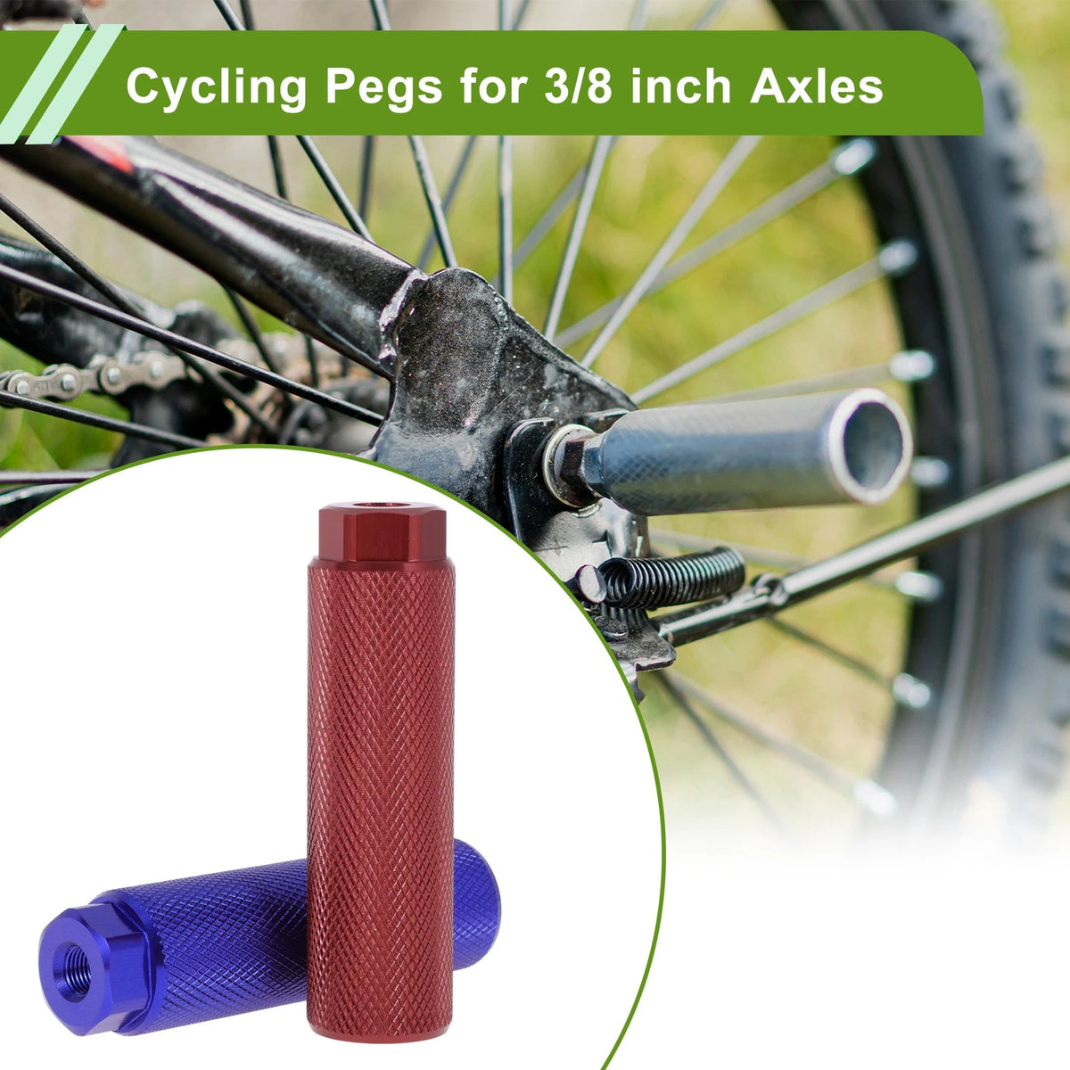 4 Pcs 100mm Bicycle Foot Pegs Backrest Stands for Bike Seat (2010–2026)
