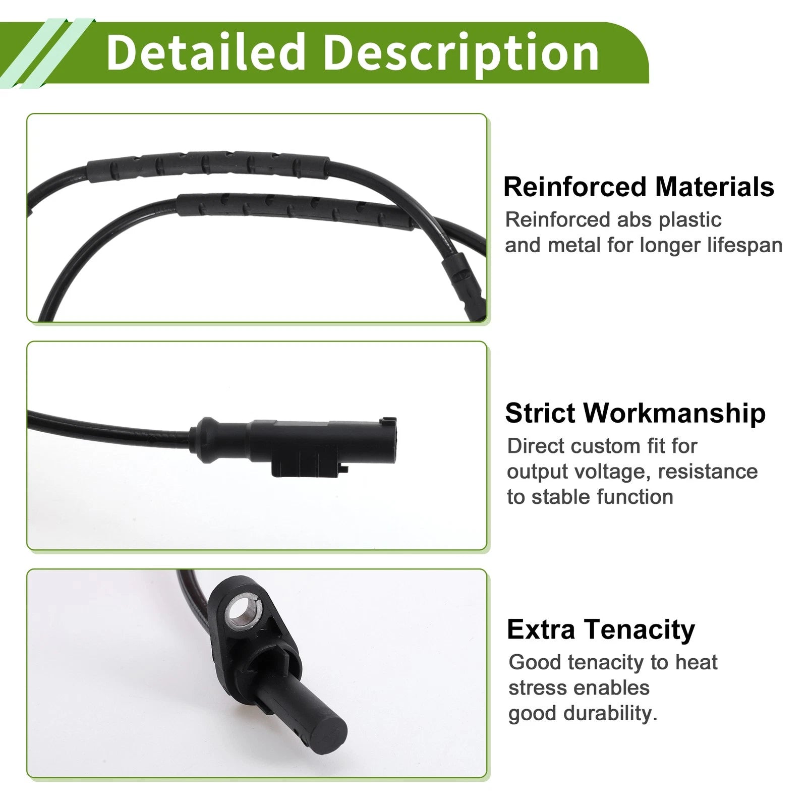 ABS Wheel Speed Sensor Replacement Front for BMW Z4 (2009–2016)