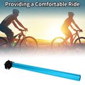 Seat Post 30.9x450mm Adjustable Angle Replacement for Bike Tube Blue Alloy (—)