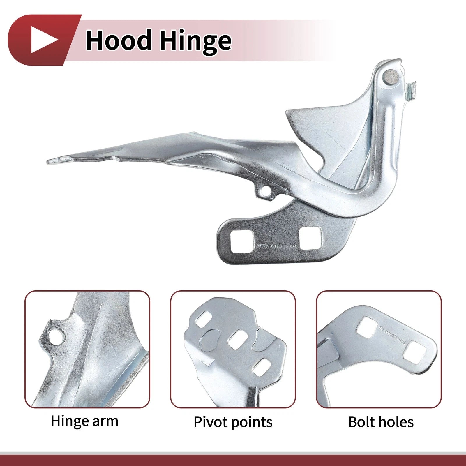 Hood Hinge for Ford Mondeo (2007–2013) Left Side 1 pcs