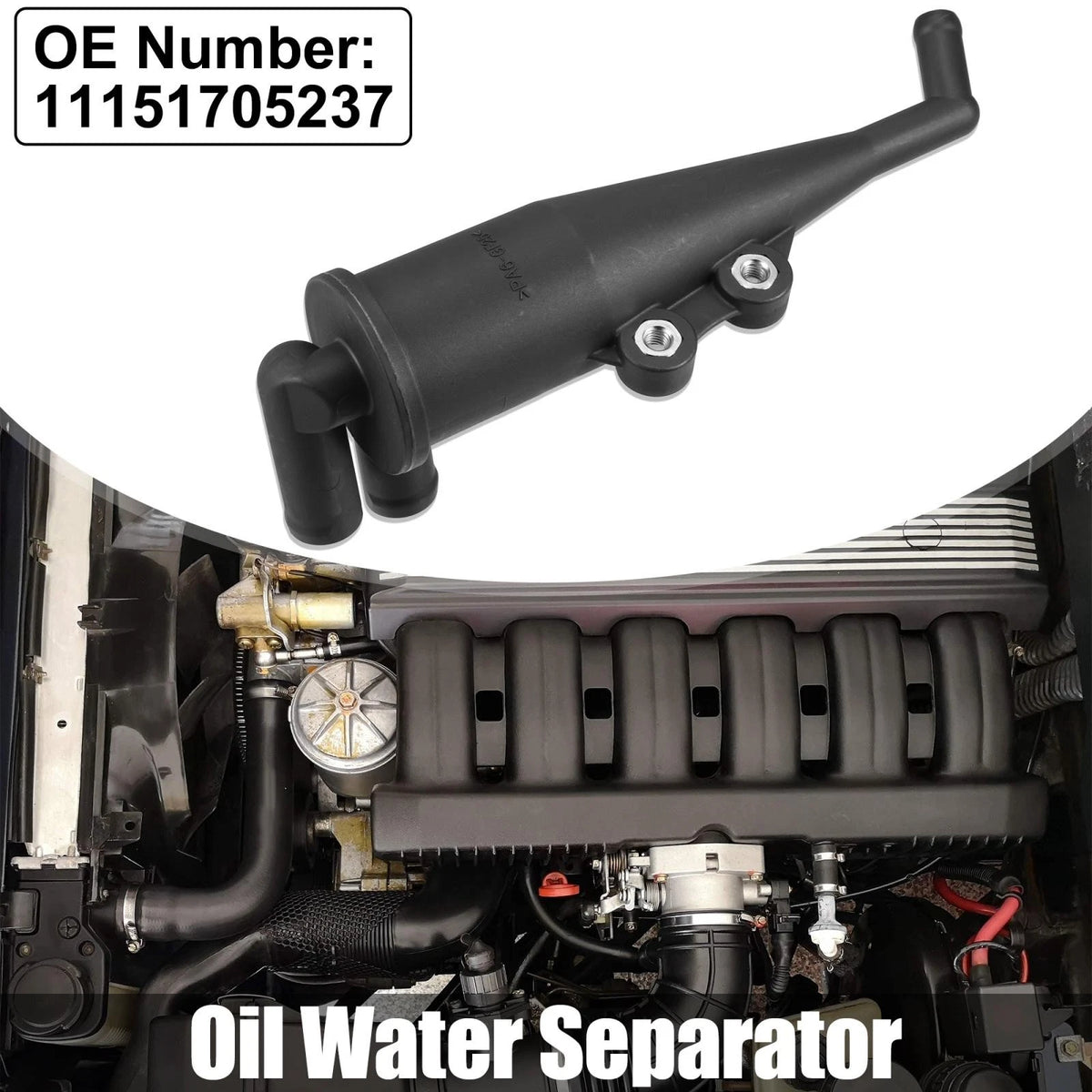 PVC Engine Crankcase Oil Water Separator for BMW Z8 X5 (2000–2003)