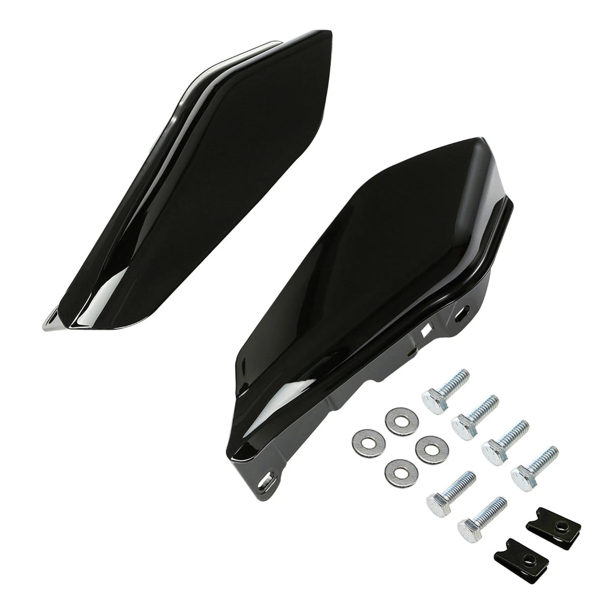 Black Mid Frame Air Deflectors for Harley Touring Street Glide (2017–2023)