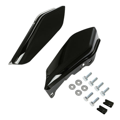 Black Mid Frame Air Deflectors for Harley Touring Street Glide (2017–2023)