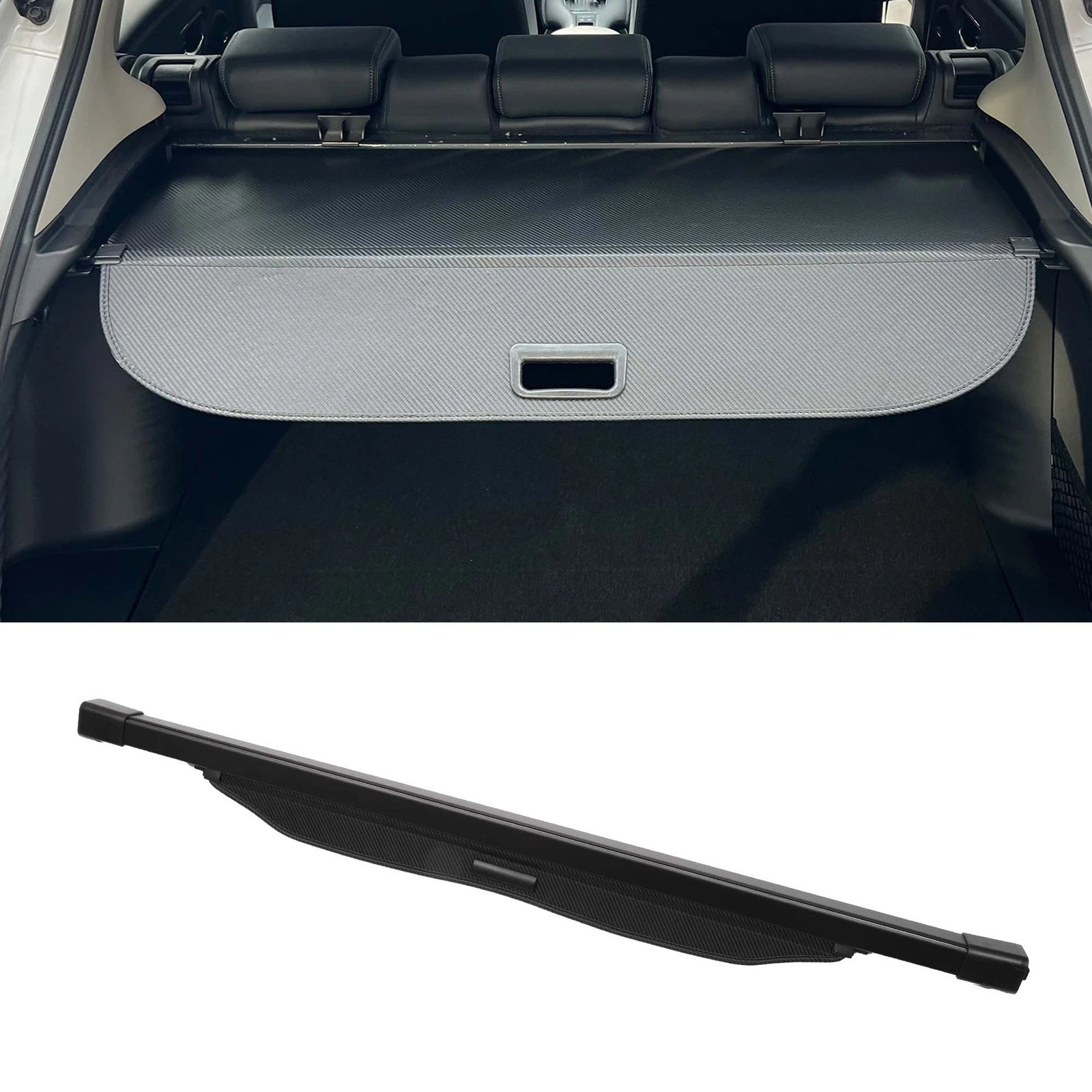 Retractable Cargo Cover for Dodge Caliber (2007–2012) Black Carbon Fiber