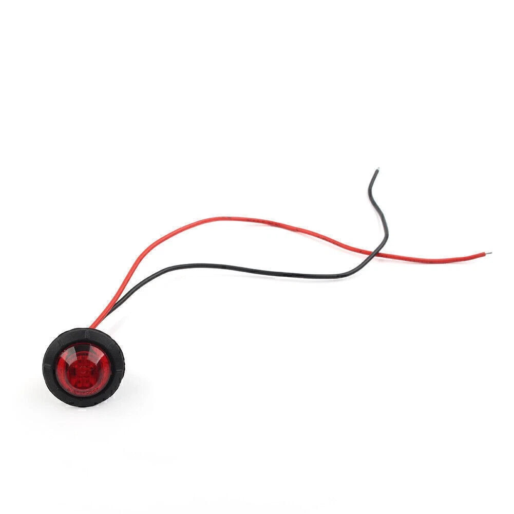 3 LED Front Rear Side Marker Light for Trailer Truck Van Bus (12V)