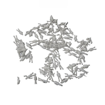 Scale Model Miniature White Figures 1:50 Scale