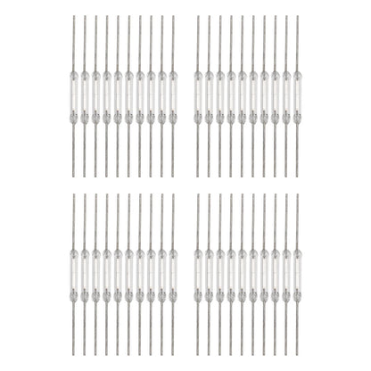 40PCS Magnetic Glass Reed Switch 2 x 14mm for DIY Electronics