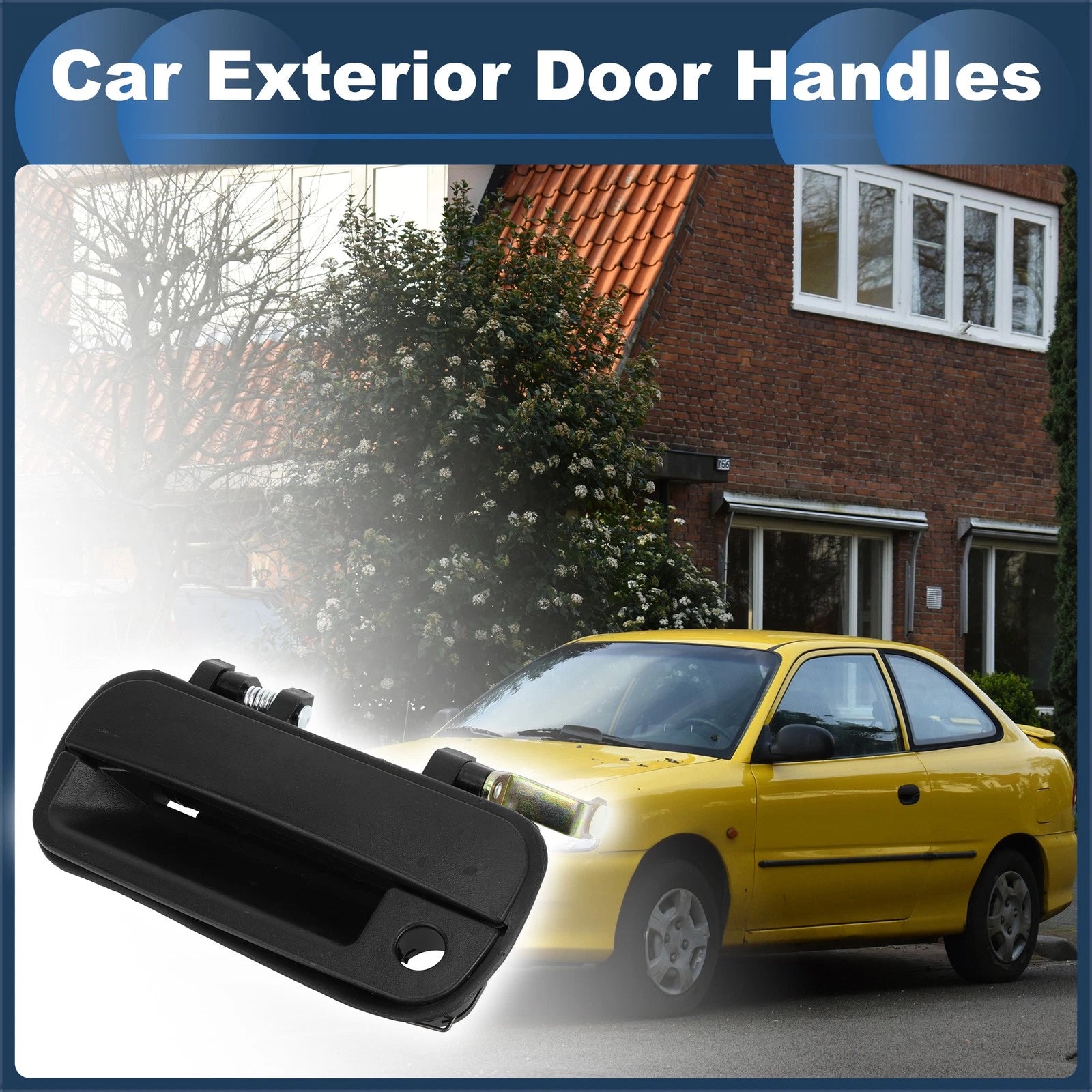 Car Exterior Door Handle Front Left Replacement for Hyundai Excel (1990–1994)