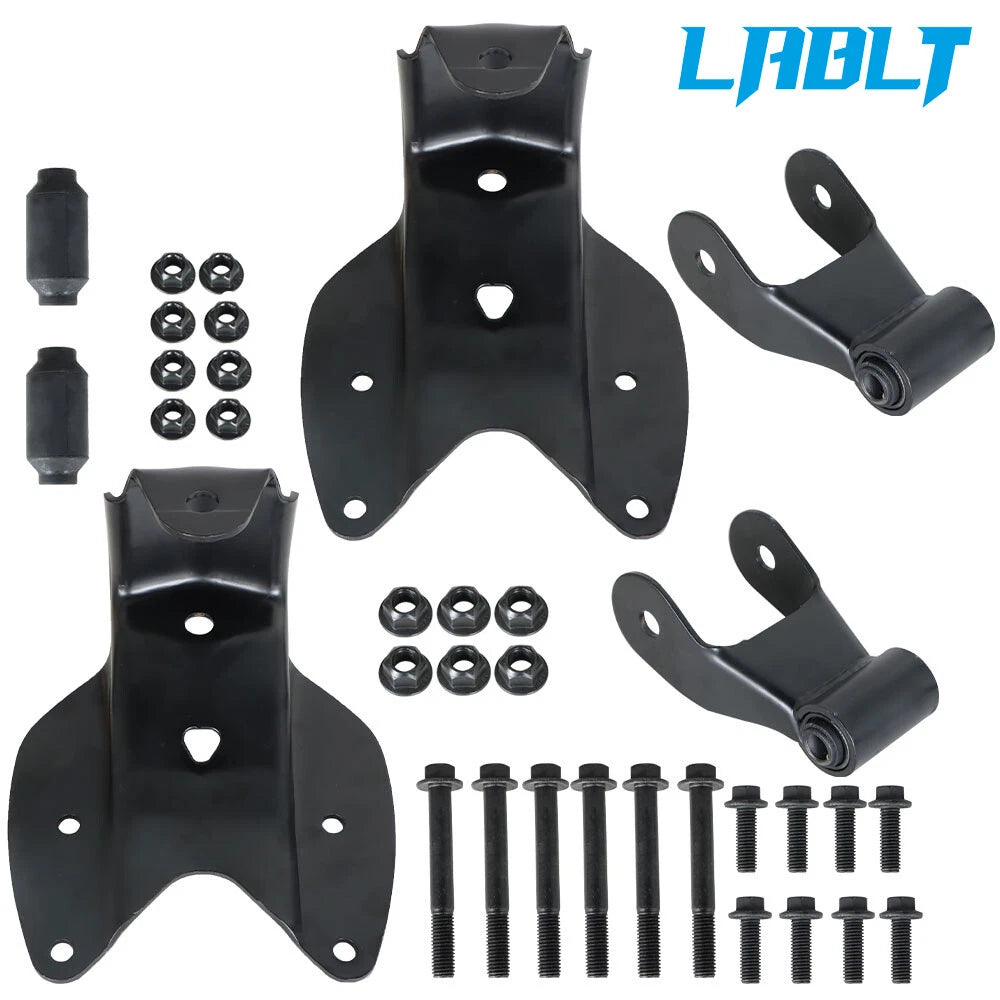 Rearward Leaf Spring Shackle & Bracket Hanger Pair for Ford F150 (2000–2003)