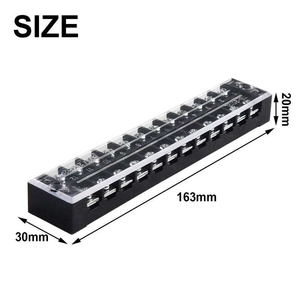 Dual Row Connector Terminal Block for 600V 25A