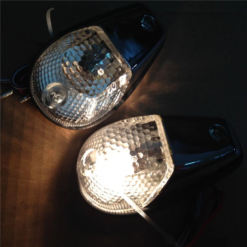 Clear Flush Mount Turn Signals for Universal Sportbikes (All Years)
