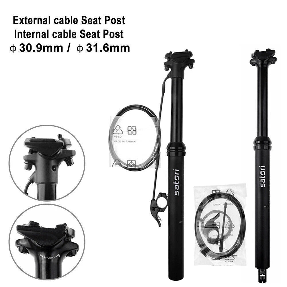 Dropper Seat Post for Satori Sorata Pro MTB (Internal/External Cable Routing)