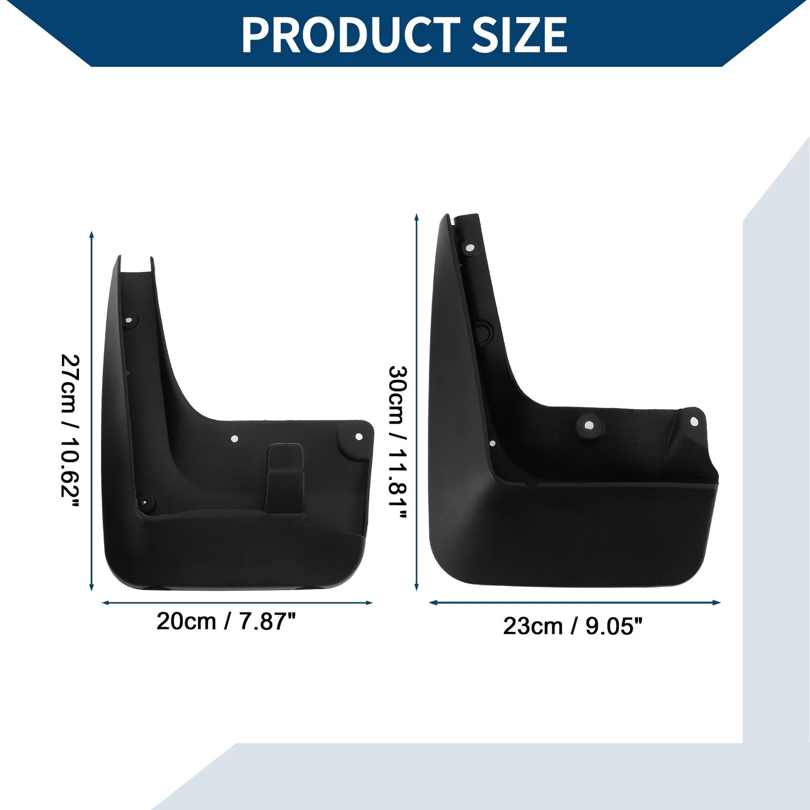Mud Flaps Splash Guards 1 Set Mud Guards for BMW 5 Series E60 (2005–2010)