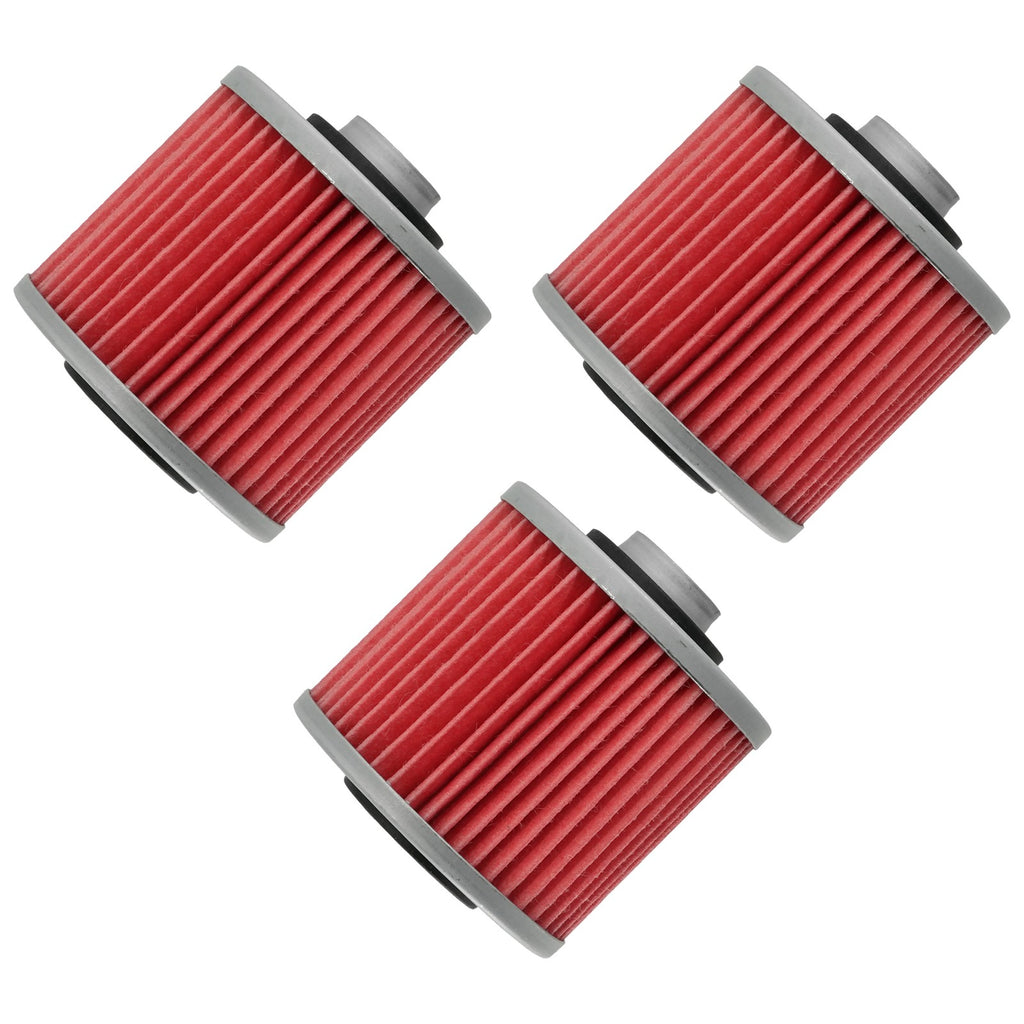 Oil Filter 3 Pack Replacement for Yamaha XV750 Virago (1981–1999)