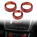 Decorative Button Covers for A B CLA GLA Class (2013–2023) - Red