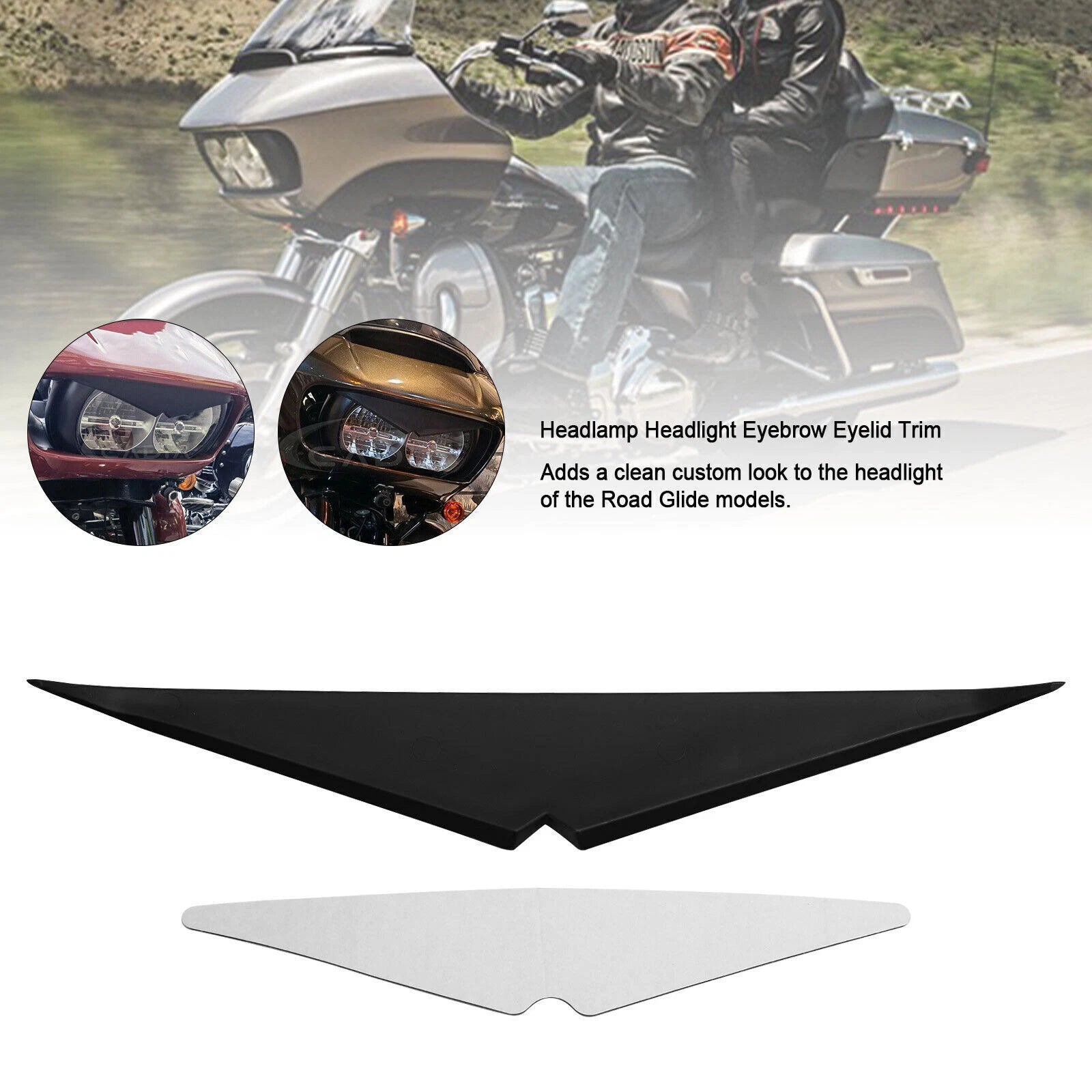Headlamp Eyebrow Trim for Road Glide FLTRX FLTRU (2015–2021) T9