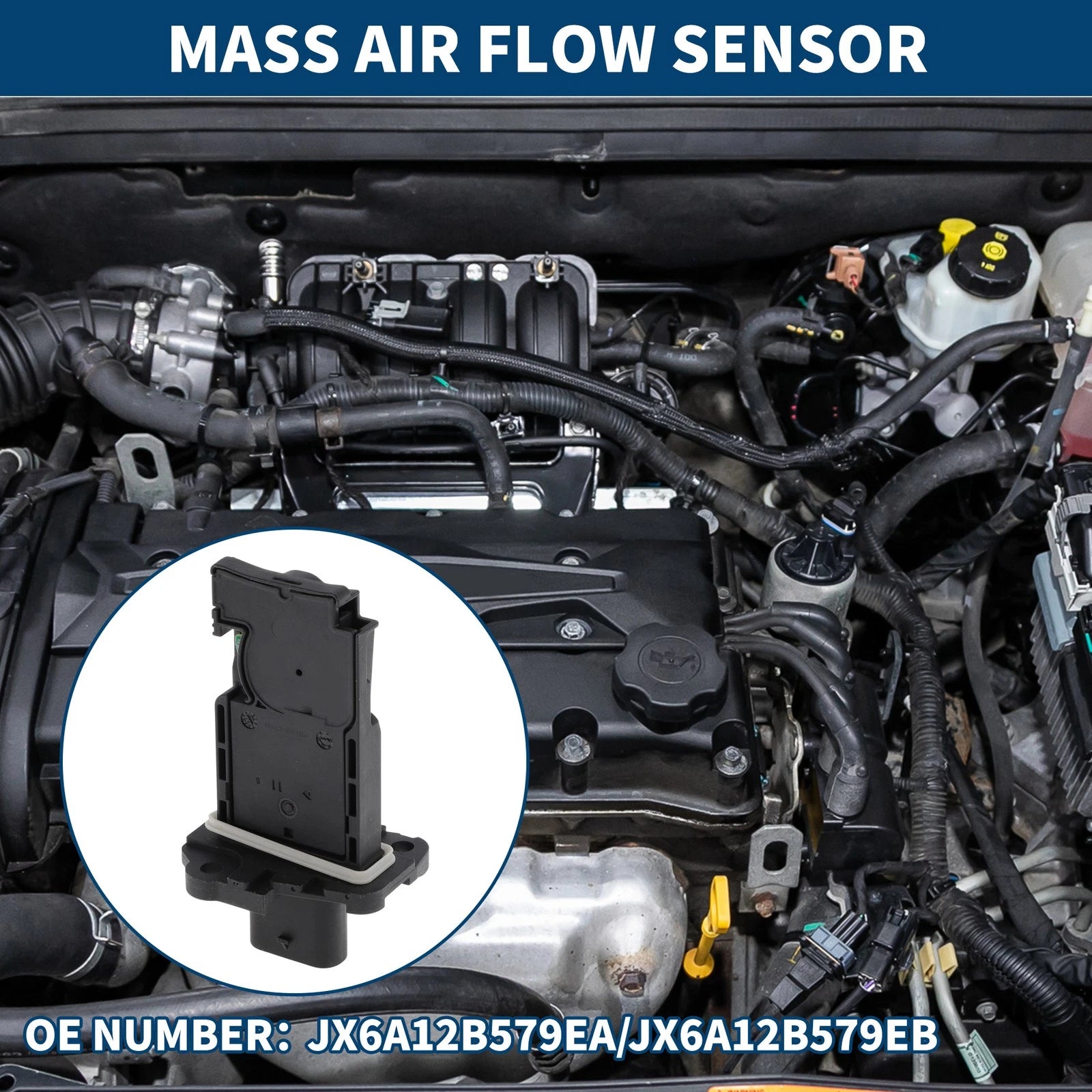 Mass Air Flow Sensor for Ford Escape (2001–2007) No.JX6A12B579E